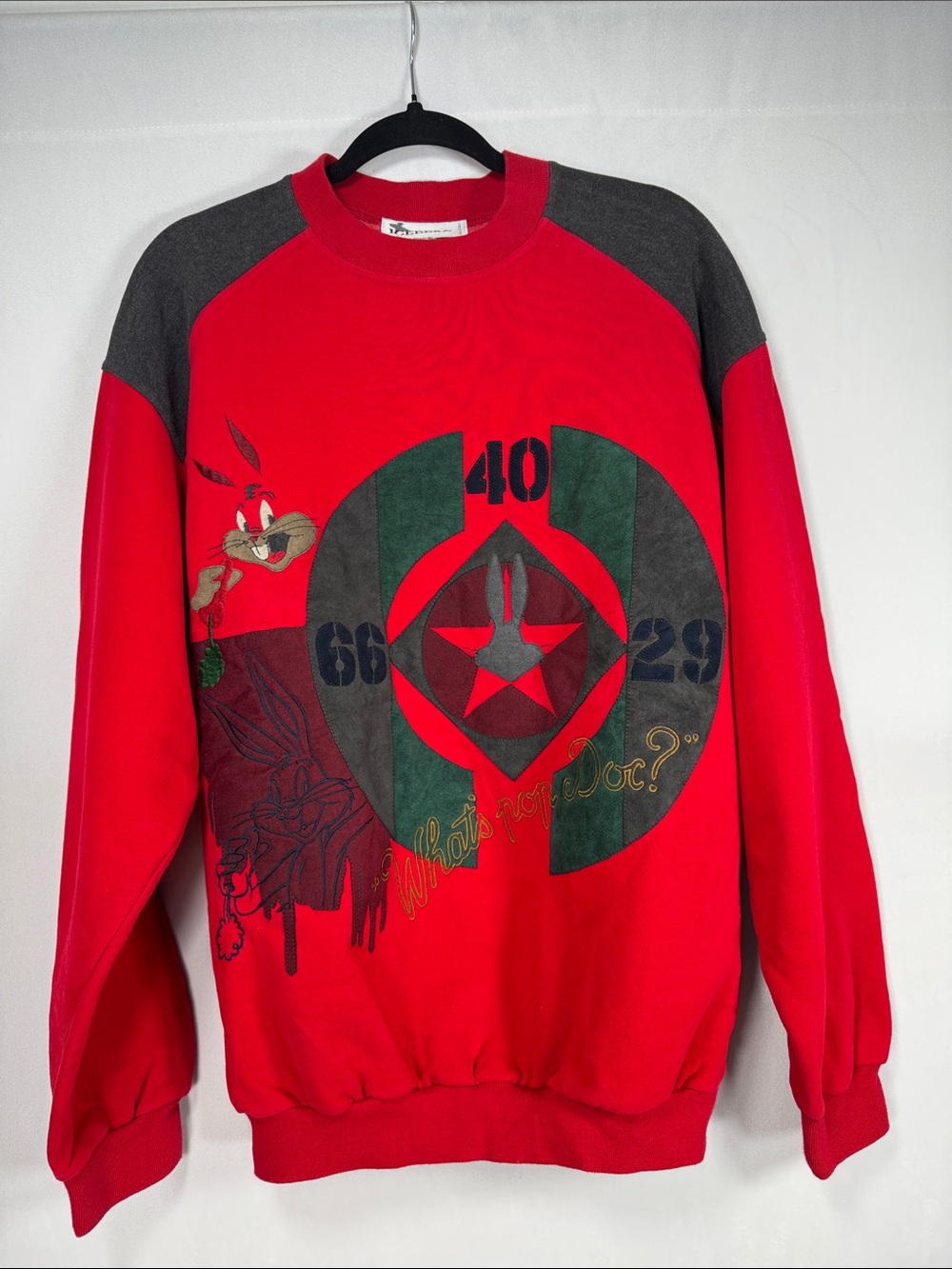 Iceberg Men's Vintage 1993 Bugs Bunny Sweater Made Italy Looney Tunes Large